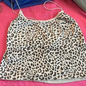 animal print crop top
